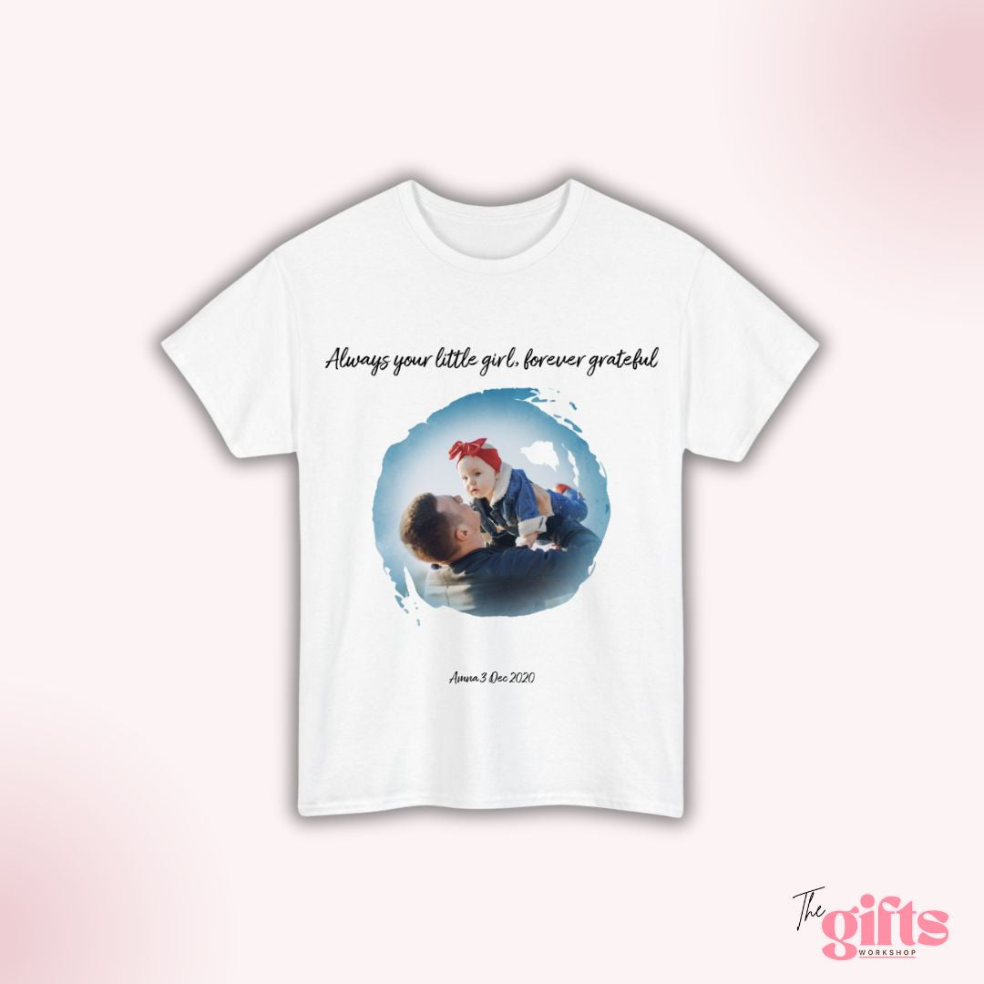 Personalized T-shirt with family photo.