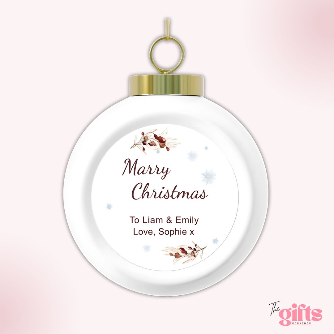 Christmas ornament: Liam, Emily, Sophie gift.
