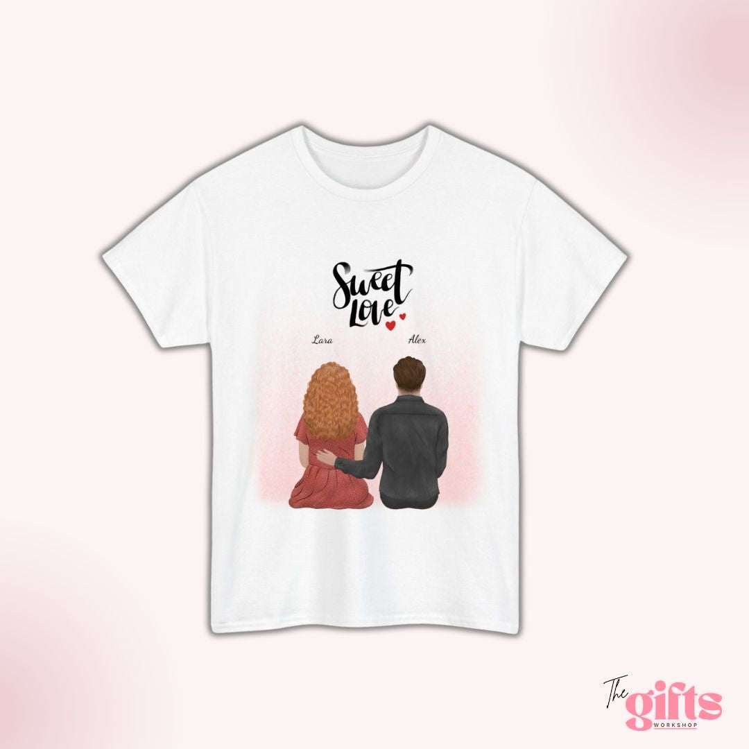 Couple T-shirt 'Sweet Love' Lara & Alex