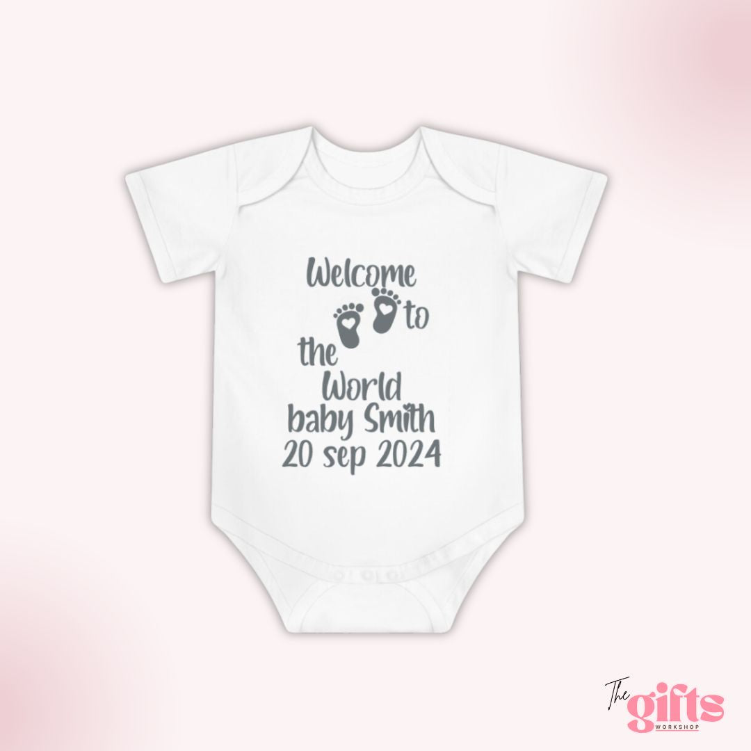 Baby onesie Welcome to the World Smith 2024