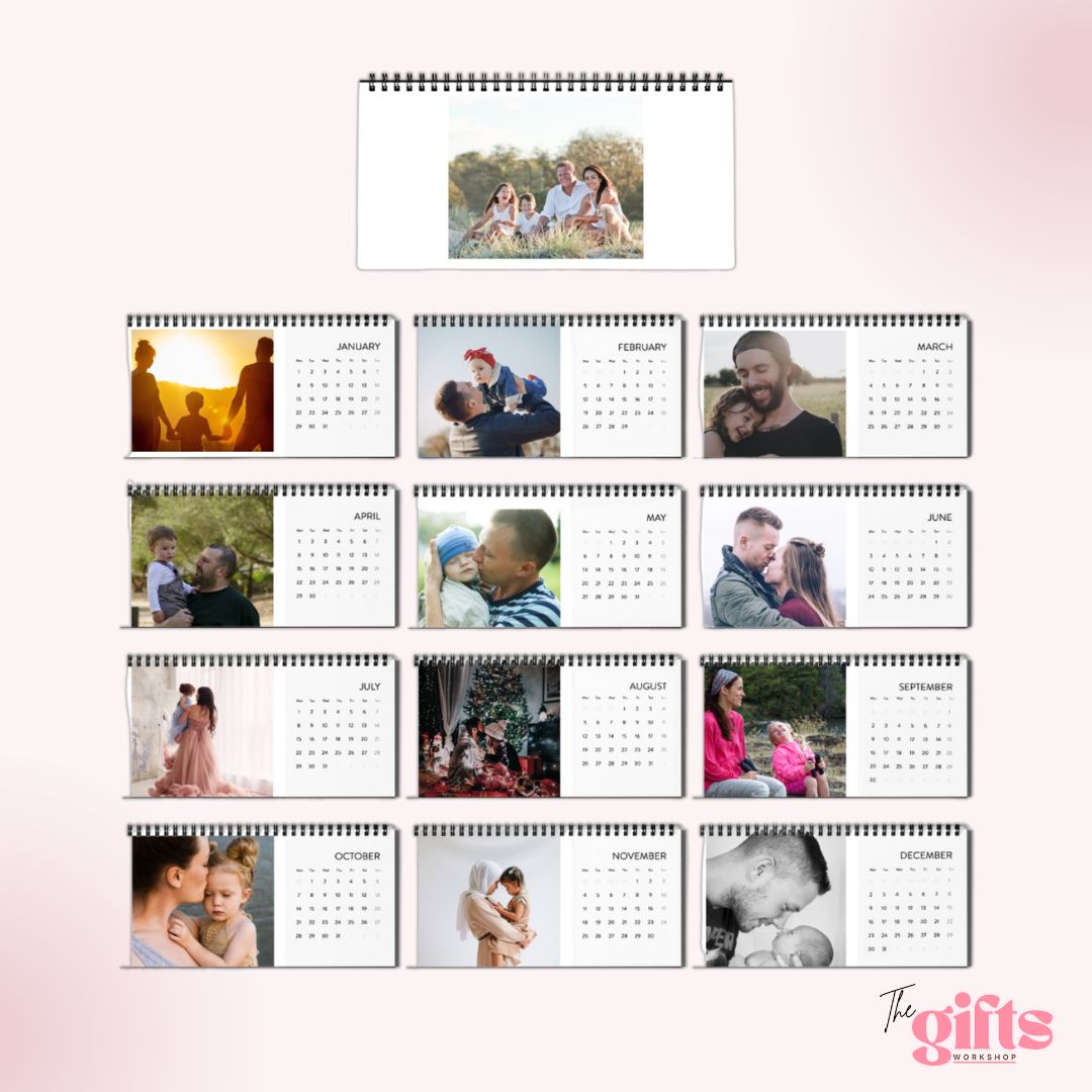 Calendar with different photos each month